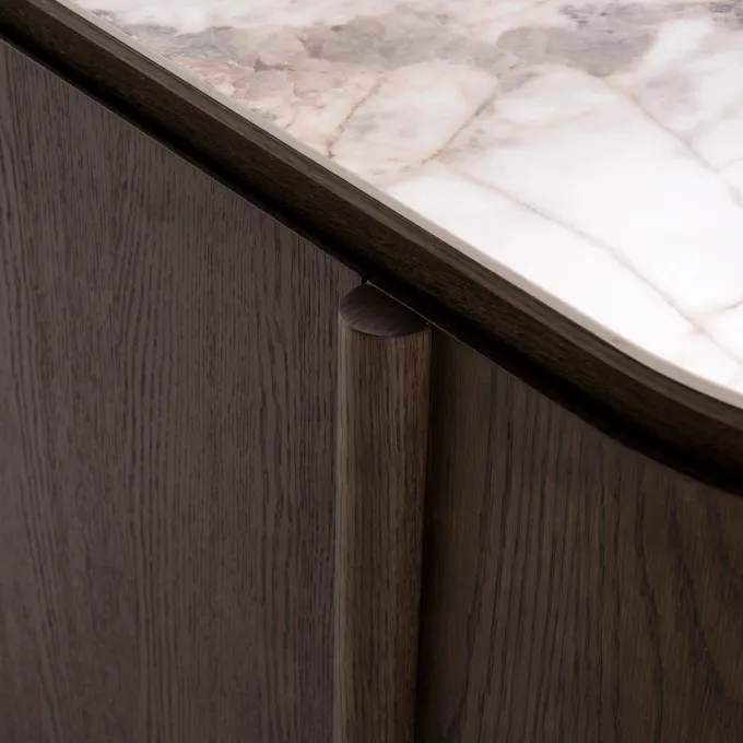Richmond Interiors Dressoir Langford bruin 3-doors - 120 cm