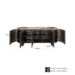 Richmond Interiors Dressoir Langford brown