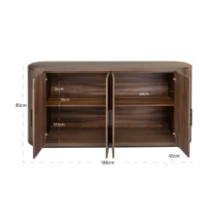 Richmond Interiors Dressoir Windsor Walnoot 180 cm