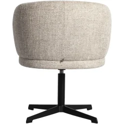 Richmond Interiors Eetkamerstoel Dinan cream tweed fire retardant - draaibaar