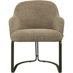 Richmond Interiors Eetkamerstoel Hadley bruin tweed fire retardant