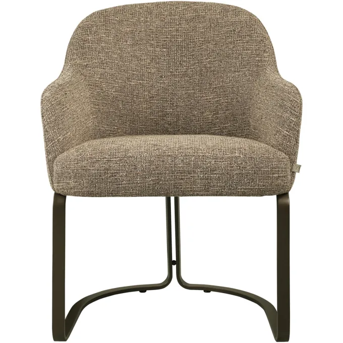 Richmond Interiors Eetkamerstoel Hadley bruin tweed fire retardant