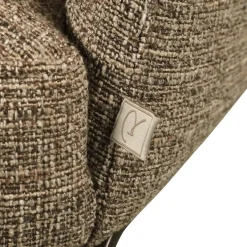Richmond Interiors Eetkamerstoel Hadley bruin tweed fire retardant