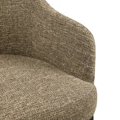 Richmond Interiors Eetkamerstoel Hadley bruin tweed fire retardant