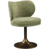Richmond Interiors Eetkamerstoel Amely pistache softweave draaistoel