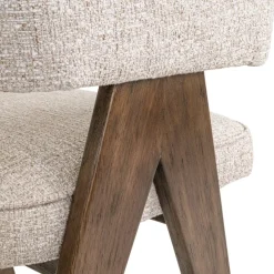 Richmond Interiors Eetkamerstoel Mori cream tweed fire retardant