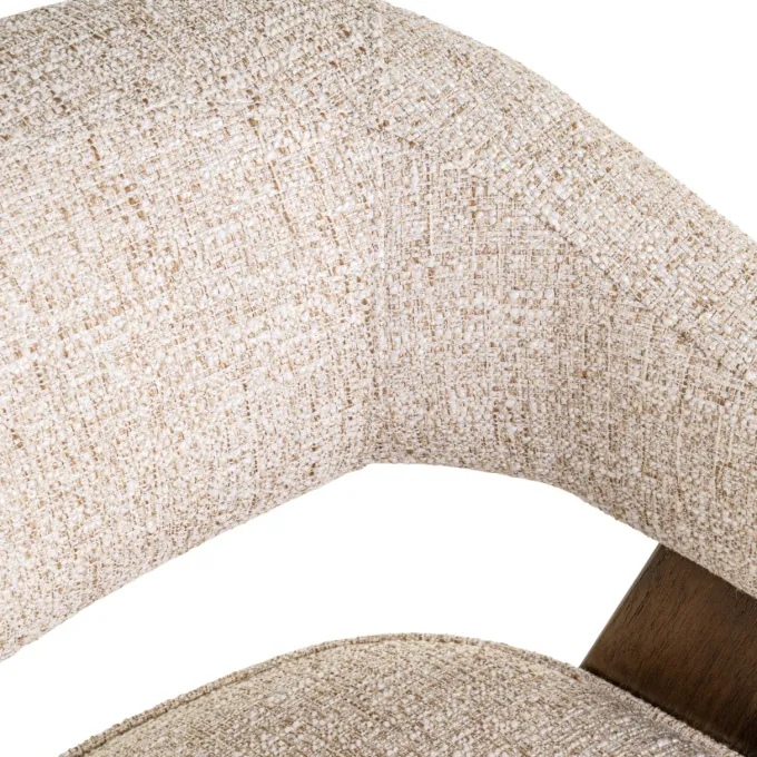 Richmond Interiors Eetkamerstoel Mori cream tweed fire retardant