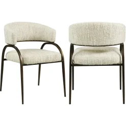Richmond Interiors Eetkamerstoel Charda beige angora