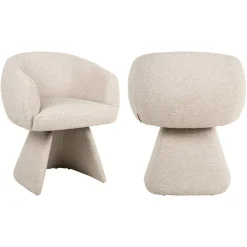 Richmond Interiors Eetkamerstoel Quiriro biscotti swivel