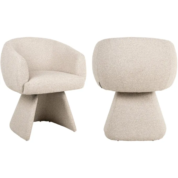 Richmond Interiors Eetkamerstoel Quiriro biscotti swivel