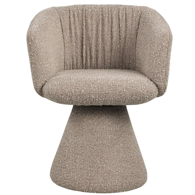 Richmond Interiors Eetkamerstoel Madeline mocca chunky draaibaar