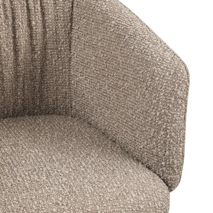 Richmond Interiors Eetkamerstoel Madeline mocca chunky draaibaar