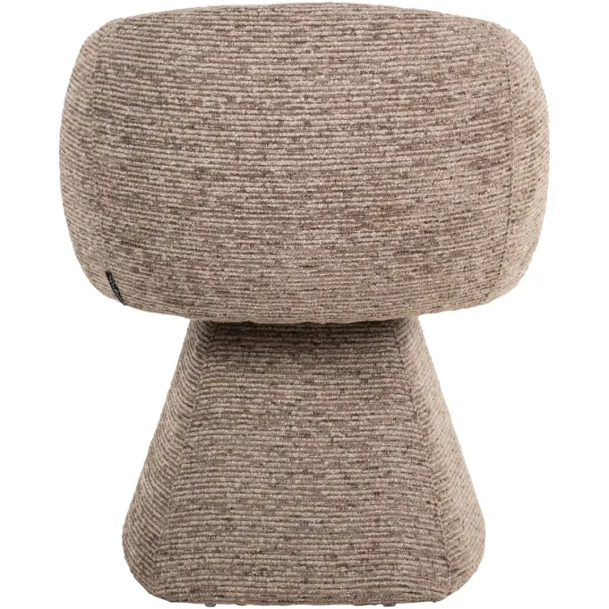Richmond Interiors Eetkamerstoel Quiriro mocca linear swivel