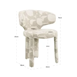 Richmond Interiors Eetkamerstoel Viola naturel oasis