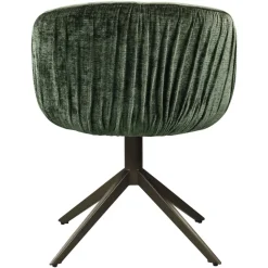 Richmond Interiors Eetkamerstoel Cassi sage chenille draaistoel