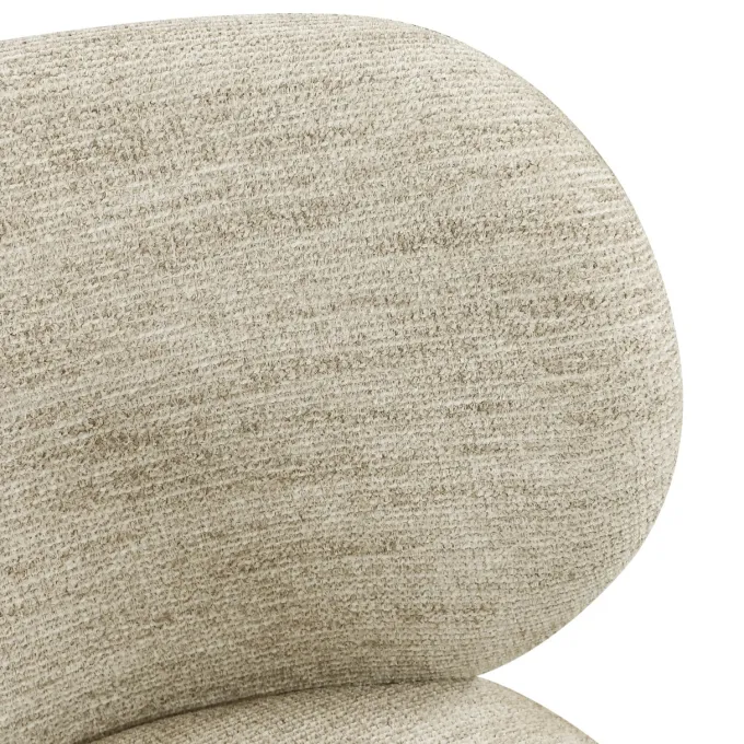 Richmond Interiors Eetkamerstoel Amely naturel softweave draaistoel