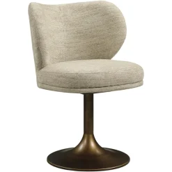 Richmond Interiors Eetkamerstoel Amely naturel softweave draaistoel