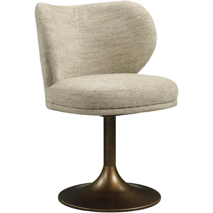 Richmond Interiors Eetkamerstoel Amely naturel softweave draaistoel