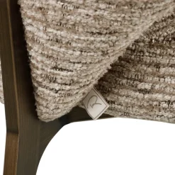 Richmond Interiors Eetkamerstoel Kenzi mocca linear fire retardant