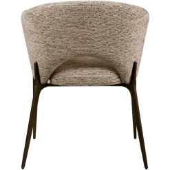 Richmond Interiors Eetkamerstoel Kenzi mocca linear fire retardant