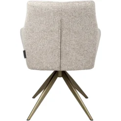 Richmond Interiors Eetkamerstoel Lisonne cayenne bruin draaibaar fire retardant
