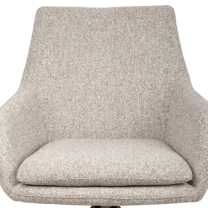Richmond Interiors Eetkamerstoel Lisonne cayenne bruin draaibaar fire retardant