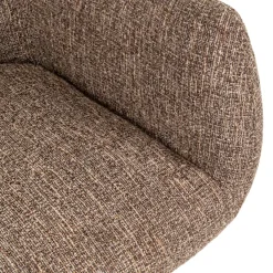 Richmond Interiors Eetkamerstoel Aldo bruin tweed draaibaar