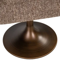Richmond Interiors Eetkamerstoel Aldo bruin tweed draaibaar