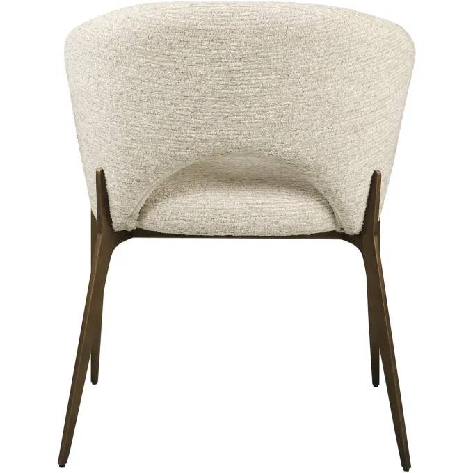 Richmond Interiors Eetkamerstoel Kenzi naturel linear fire retardant