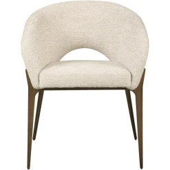 Richmond Interiors Eetkamerstoel Kenzi naturel linear fire retardant