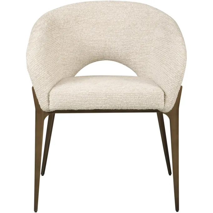 Richmond Interiors Eetkamerstoel Kenzi naturel linear fire retardant