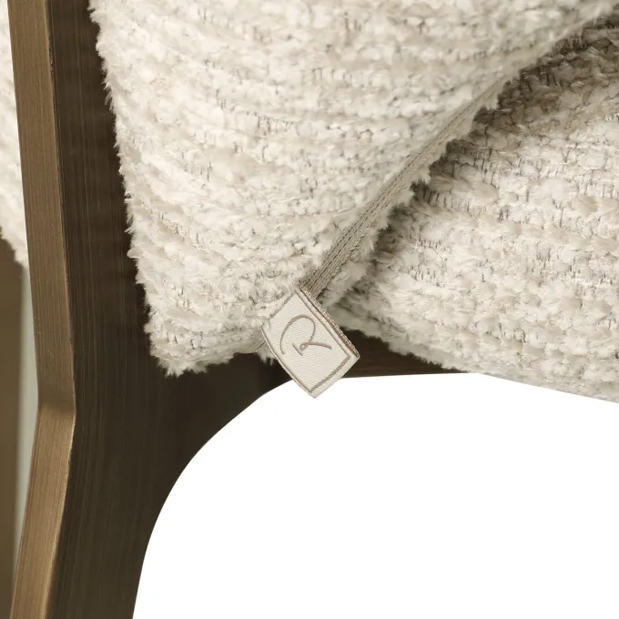 Richmond Interiors Eetkamerstoel Kenzi naturel linear fire retardant