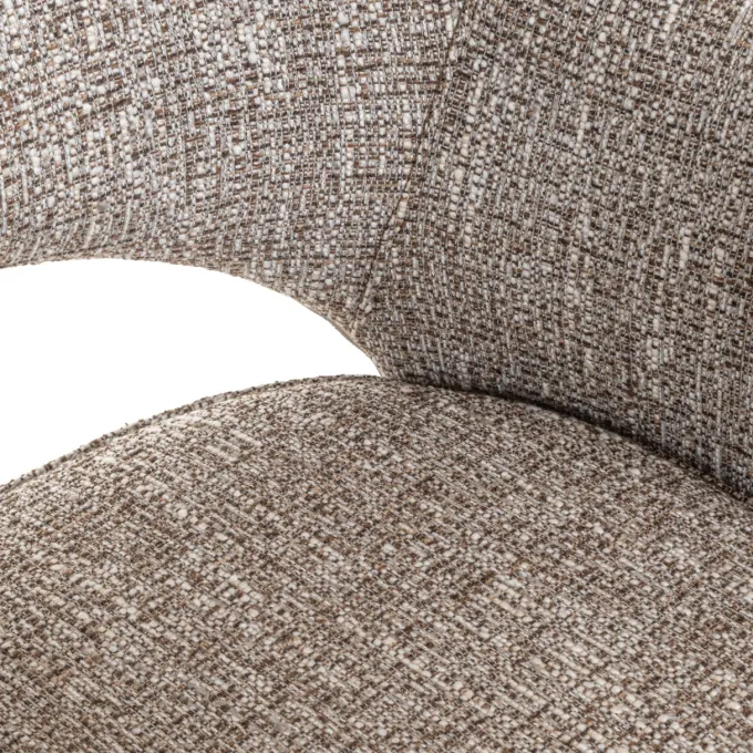 Richmond Interiors Eetkamerstoel Ginerva earth tweed swivel