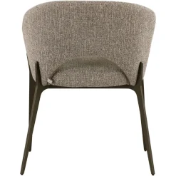 Richmond Interiors Eetkamerstoel Kenzi bruin tweed