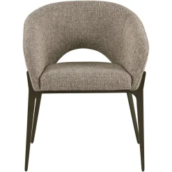 Richmond Interiors Eetkamerstoel Kenzi bruin tweed