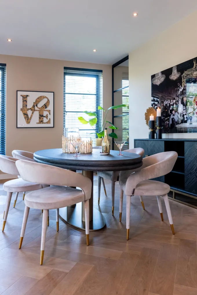 Richmond Interiors Eetkamerstoel Gia naturel chunky