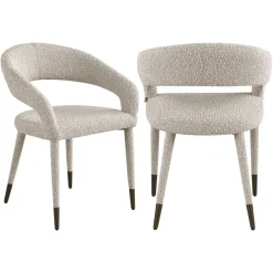 Richmond Interiors Eetkamerstoel Gia naturel chunky