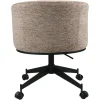 Richmond Interiors Eetkamerstoel Rochenne mocca linear draaibaar on wheels