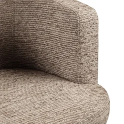 Richmond Interiors Eetkamerstoel Rochenne mocca linear draaibaar on wheels