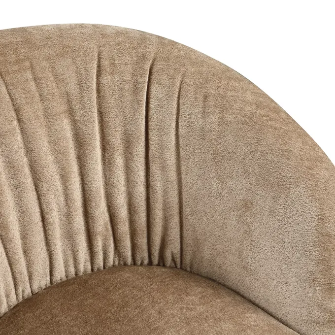 Richmond Interiors Eetkamerstoel Cassi zand soft draaistoel