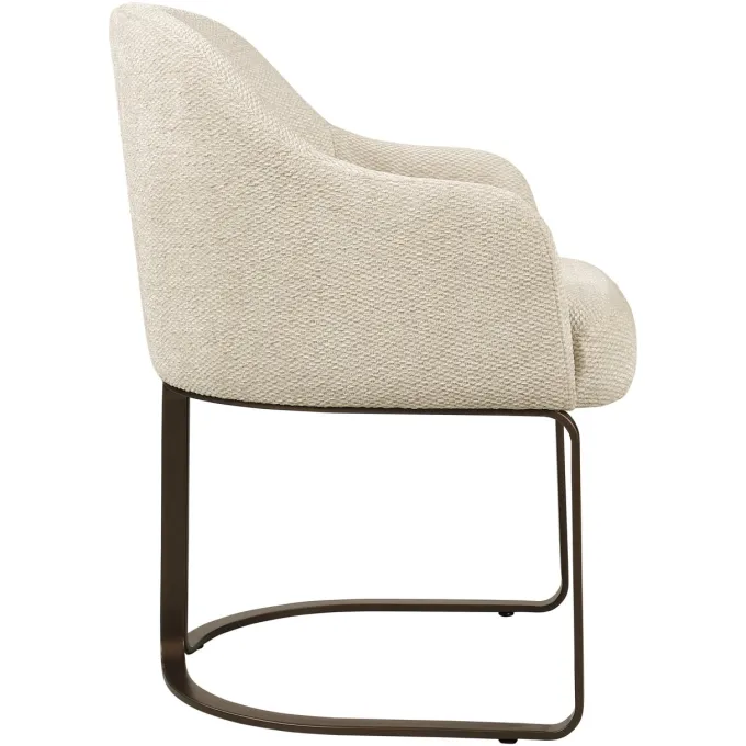 Richmond Interiors Eetkamerstoel Hadley naturel boldweave fire retardant