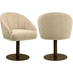 Richmond Interiors Eetkamerstoel Beverly naturel fancy draaibaar