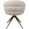 Richmond Interiors Eetkamerstoel Zendaya cayenne bruin draaibaar fire retardant