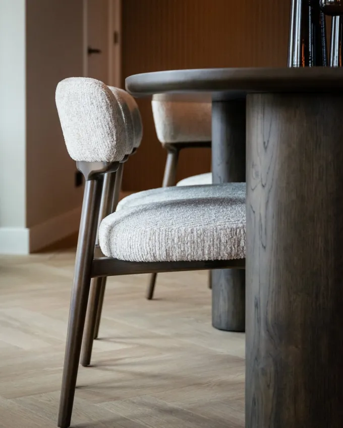 Richmond Interiors Eetkamerstoel Basker natural linear (Set of 2)