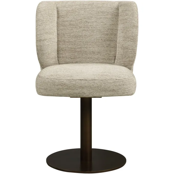 Richmond Interiors Eetkamerstoel Fiona naturel softweave draaistoel