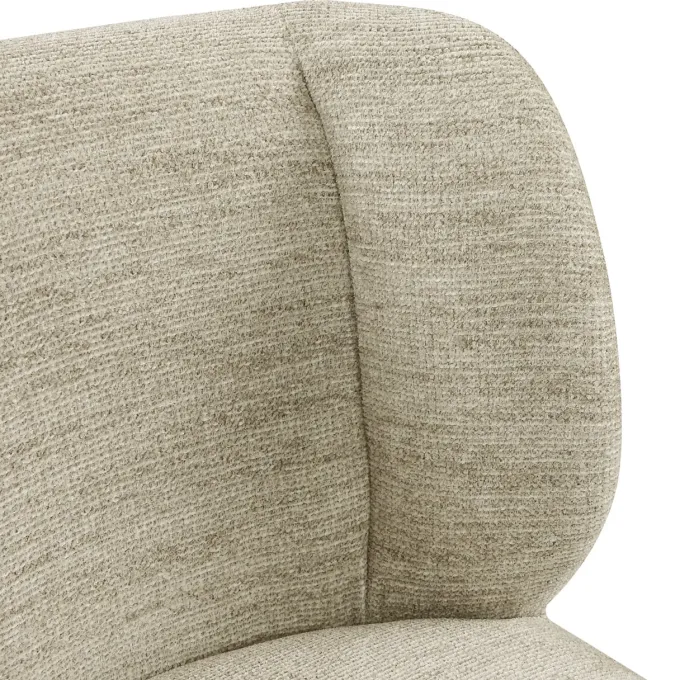 Richmond Interiors Eetkamerstoel Fiona naturel softweave draaistoel