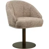Richmond Interiors Eetkamerstoel Beverly mocca linear draaibaar