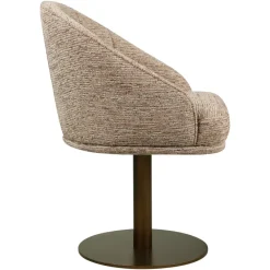 Richmond Interiors Eetkamerstoel Beverly mocca linear draaibaar