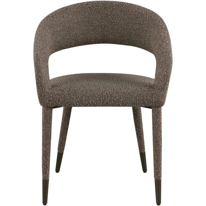 Richmond Interiors Eetkamerstoel Gia bruin chunky