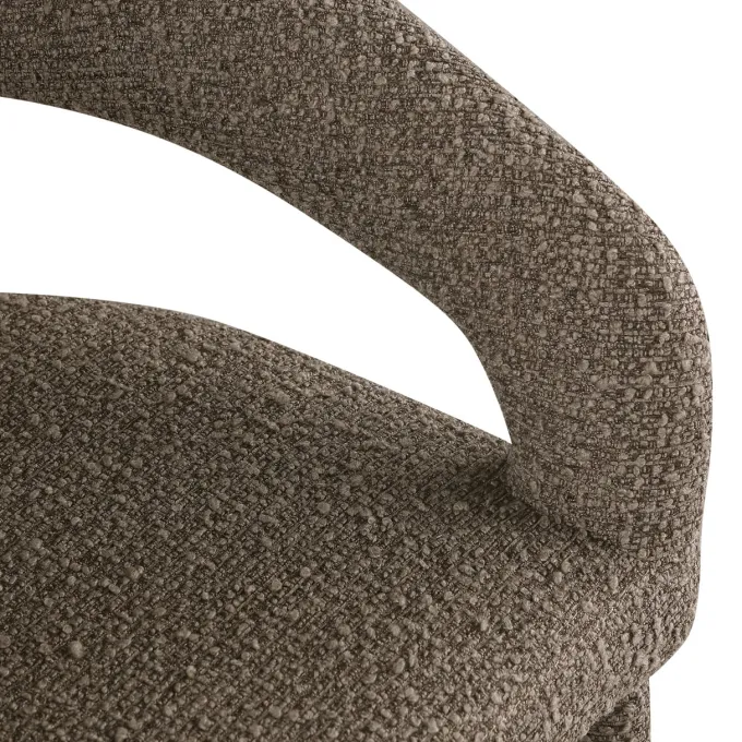 Richmond Interiors Eetkamerstoel Gia bruin chunky